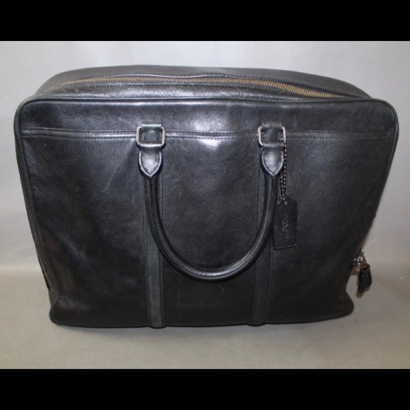 Coach Handbags - Vintage Coach black leather laptop / work bag